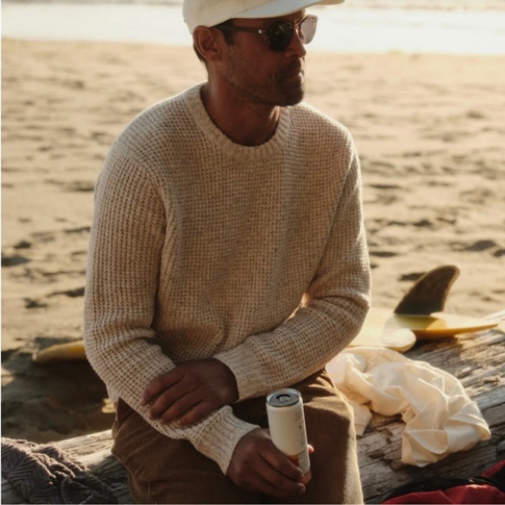 Wellen Recycled Cotton Headlands Crewneck Sweater Color: Funfetti